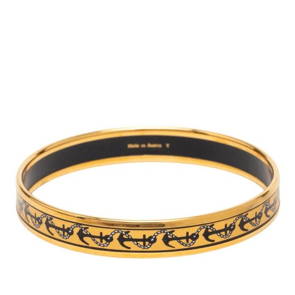 Hermes Enamel PM Gold Black Plated main image 5